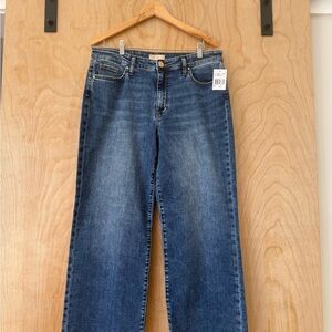 Kut from the Kloth Medium Blue Wide Leg Jeans